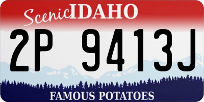 ID license plate 2P9413J