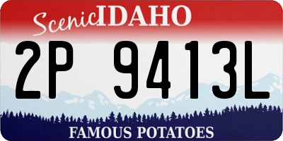 ID license plate 2P9413L