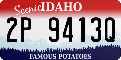 ID license plate 2P9413Q