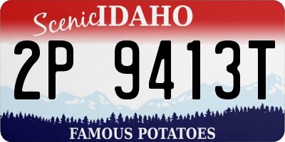 ID license plate 2P9413T