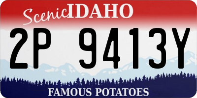 ID license plate 2P9413Y