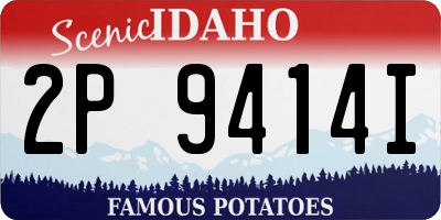 ID license plate 2P9414I