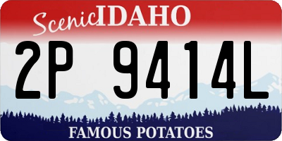 ID license plate 2P9414L