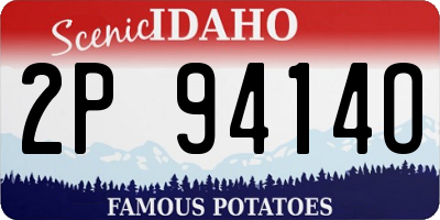 ID license plate 2P9414O