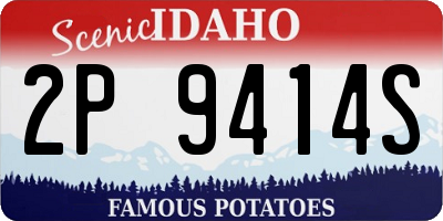 ID license plate 2P9414S