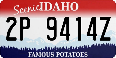 ID license plate 2P9414Z