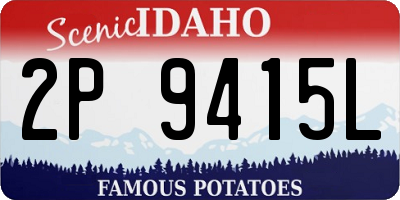 ID license plate 2P9415L