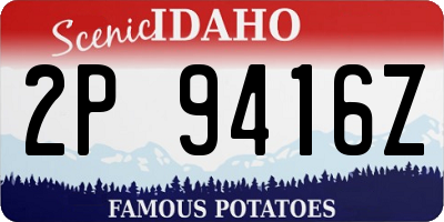 ID license plate 2P9416Z