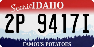 ID license plate 2P9417I