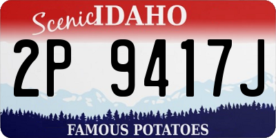ID license plate 2P9417J