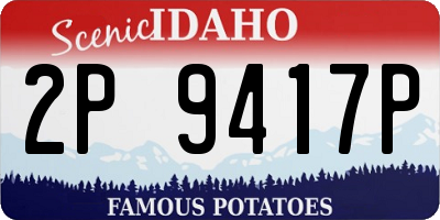 ID license plate 2P9417P