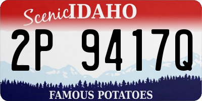 ID license plate 2P9417Q