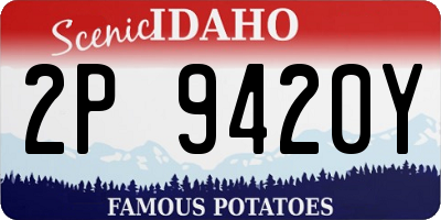 ID license plate 2P9420Y