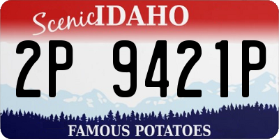 ID license plate 2P9421P