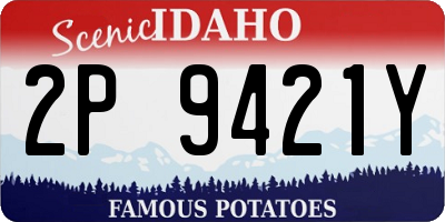 ID license plate 2P9421Y