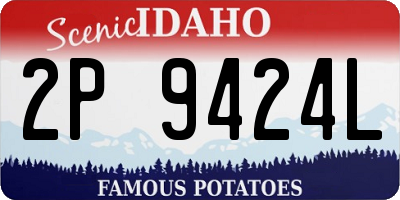 ID license plate 2P9424L