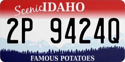 ID license plate 2P9424Q