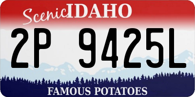 ID license plate 2P9425L