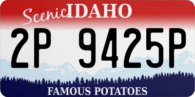 ID license plate 2P9425P