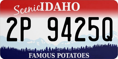 ID license plate 2P9425Q
