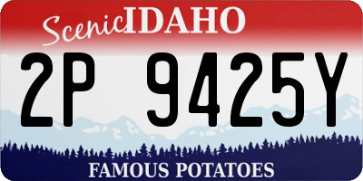 ID license plate 2P9425Y