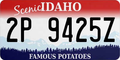 ID license plate 2P9425Z