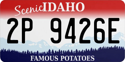 ID license plate 2P9426E