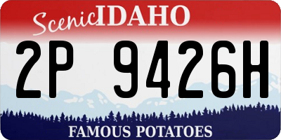 ID license plate 2P9426H