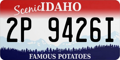 ID license plate 2P9426I