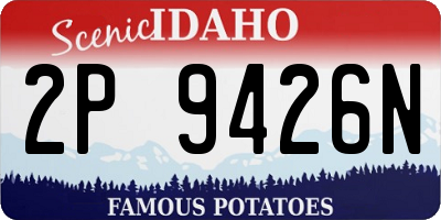 ID license plate 2P9426N