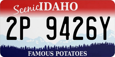 ID license plate 2P9426Y