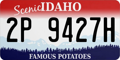 ID license plate 2P9427H