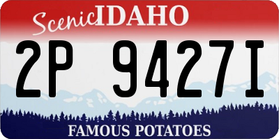 ID license plate 2P9427I
