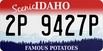 ID license plate 2P9427P