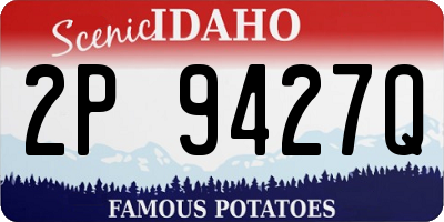 ID license plate 2P9427Q