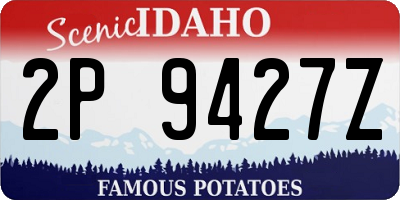 ID license plate 2P9427Z