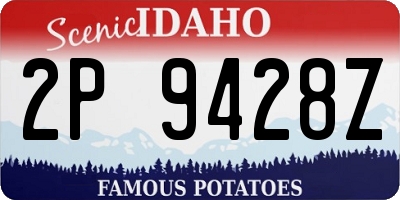 ID license plate 2P9428Z