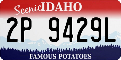ID license plate 2P9429L