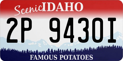ID license plate 2P9430I
