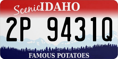 ID license plate 2P9431Q
