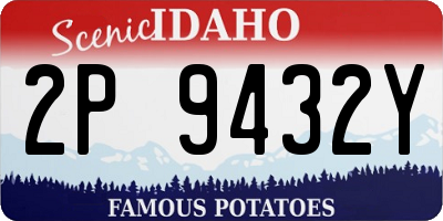 ID license plate 2P9432Y