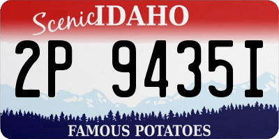 ID license plate 2P9435I