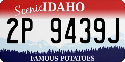 ID license plate 2P9439J