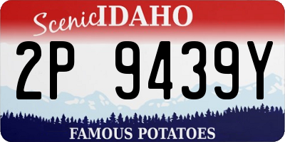 ID license plate 2P9439Y