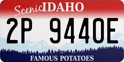 ID license plate 2P9440E