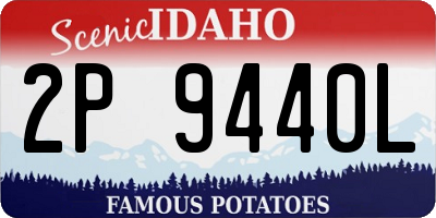 ID license plate 2P9440L