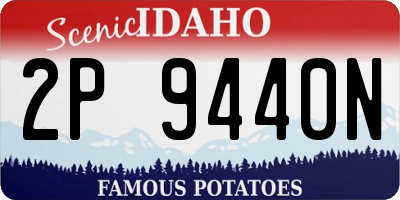 ID license plate 2P9440N