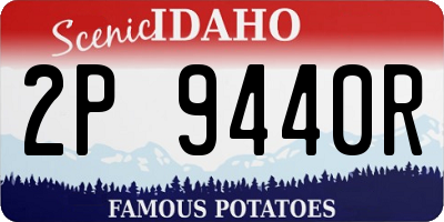 ID license plate 2P9440R