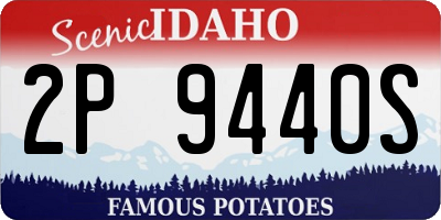 ID license plate 2P9440S
