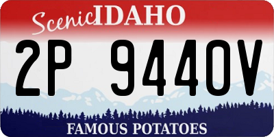 ID license plate 2P9440V